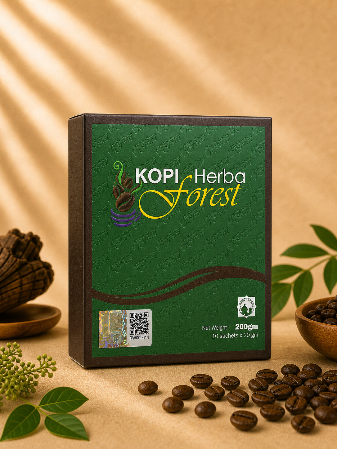 HERBA FOREST product box studio packshot