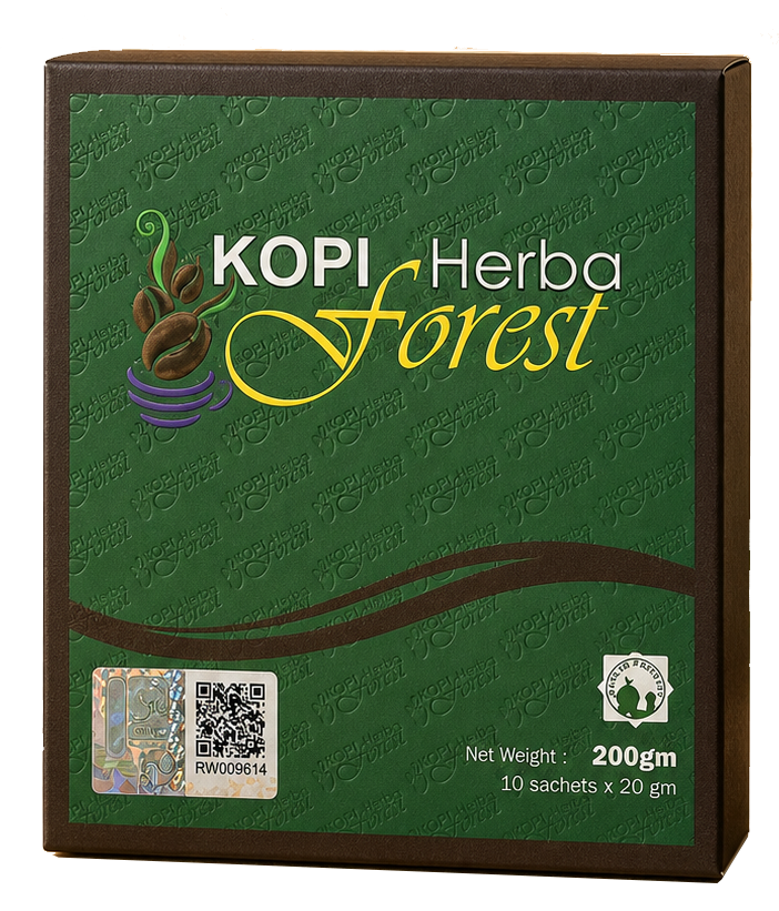 HERBA FOREST Kopi Herba Forest product boxes